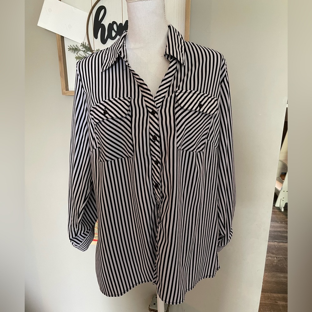 Studio Works Striped Blouse